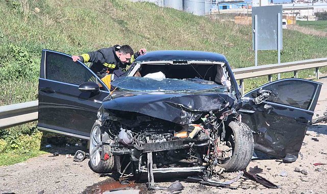 Tekirdağ'da 4 araçlı zincirleme kaza: 5 yaralı