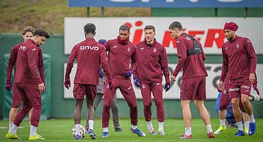 Trabzonspor, Galatasaray maçı hazırlıklarını sürdürdü