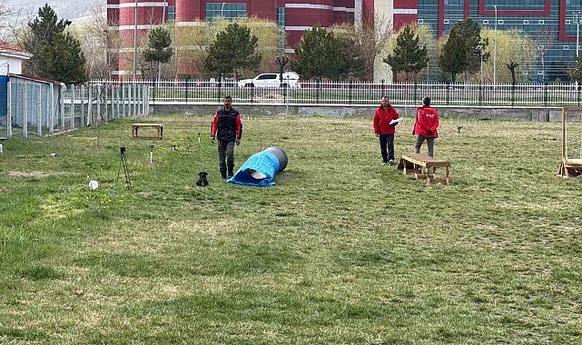 Uluslararası düzeyde alan ve enkaz arama köpekleri sınavı Afyonkarahisar'da başladı