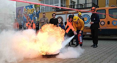 Yıldırım Belediyesi'nden nefes kesen tatbikat