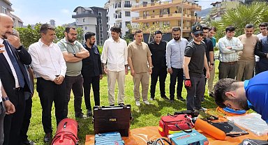 Alanya'da diyanet personeline arama kurtarma eğitimi