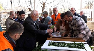 Atakumlu çiftçiye 100 bin sebze fidesi