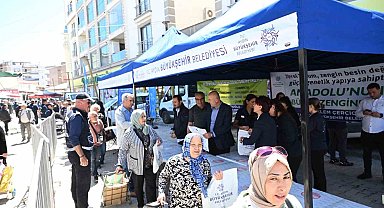Aydın Büyükşehir Belediyesi Söke'de binlerce fideyi vatandaşlarla buluşturdu
