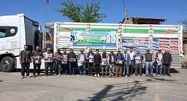 Aydın Büyükşehir'den Germencik'te küçük üreticilere yem desteği