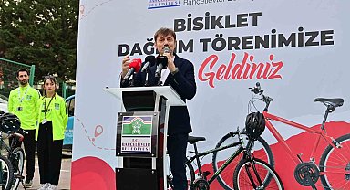 Bahçelievler'de 100 vatandaşa bisiklet dağıtım töreni