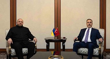 Bakan Fidan, Ukrayna Milli Güvenlik ve Savunma Konseyi Sekreteri Umerov ile görüştü