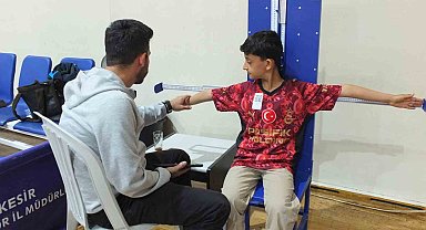 Balıkesir'de 757 öğrenci yetenek sınavında ter döktü