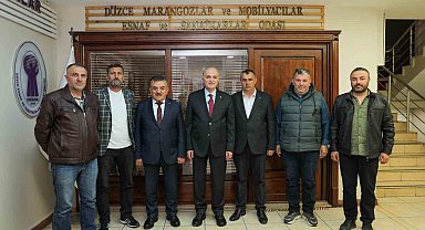 Başkan Faruk Özlü esnaf odalarını ziyaret etti