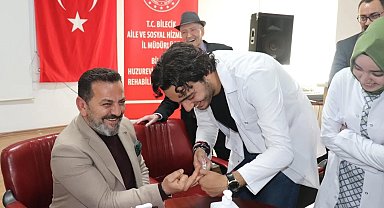 Bilecik'te tıp fakültesi öğrencilerinden huzurevine sağlık desteği