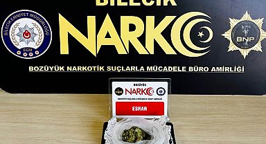 Bilecik'te uyuşturucu operasyonu: 1 gözaltı