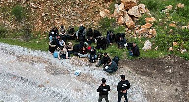 Bodrum'da 6'sı çocuk 21 düzensiz göçmen yakalandı