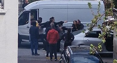 Bolu'da yol verme kavgası: O anlar kamerada