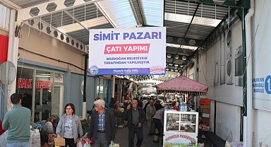 Bozdoğan'da Simit Pazarı Sokağı düzenleme çalışması tamamlandı