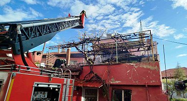 Burdur'da müstakil evde yangın paniği