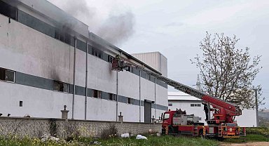 Bursa'da mobilya fabrikasında korkutan yangın