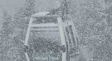 Bursa'da Nisan sürprizi: Uludağ'da kar yağışı etkili oldu