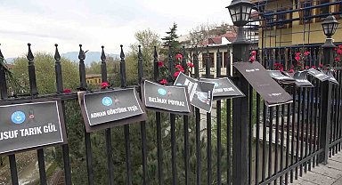 Bursa'da Setbaşı Köprüsü karanfillerle donatıldı