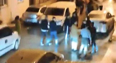 Bursa'da sokak ortasında meydan muharebesi gibi kavga