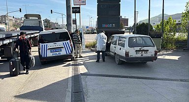 Çalınan otomobil akaryakıt istasyonunda bulundu