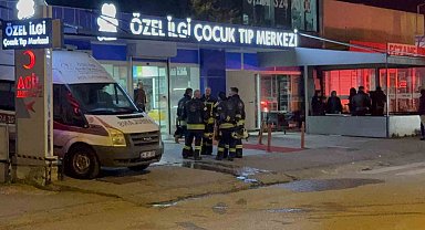 Çocuk tıp merkezinde korkutan yangın: Hastalar tahliye edildi