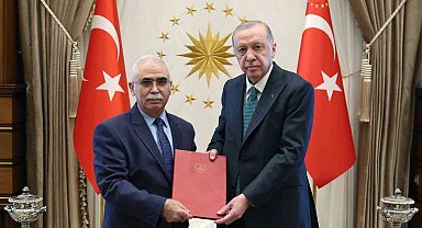 Cumhurbaşkanı Erdoğan, AYM Başkanı Kadir Özkaya'yı kabul etti