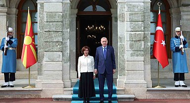 Cumhurbaşkanı Erdoğan, Kuzey Makedonya Cumhurbaşkanı Davkova ile görüştü