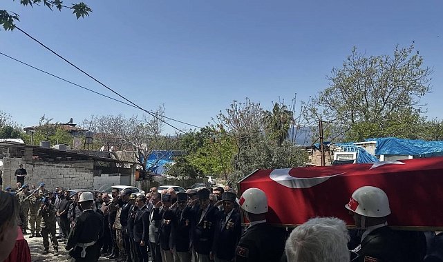 Defne'de Kıbrıs Gazisi son yolculuğuna uğurlandı