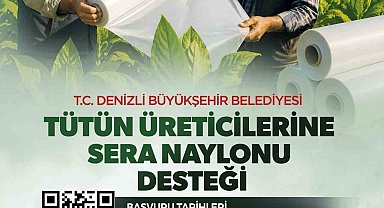Denizli'de tütün üreticisine destek