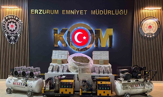 Depoyu sigara imalathanesine dönüştürdüler, polis baskın yapınca yakayı ele verdiler