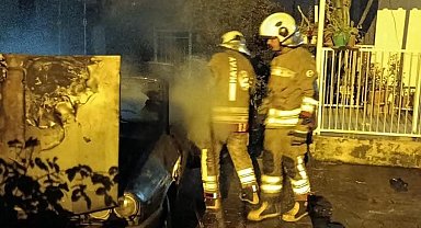 Dörtyol'da otomobil yangını