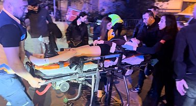 Edirne'de devrilen motosikletteki genç kız yaralandı