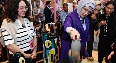 Emine Erdoğan, TOGEM-DER'in geleneksel "Cemre Çarşısı"nın açılışına katıldı