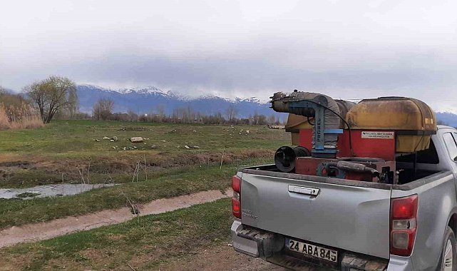 Erzincan'da larva ile mücadele çalışmaları başladı
