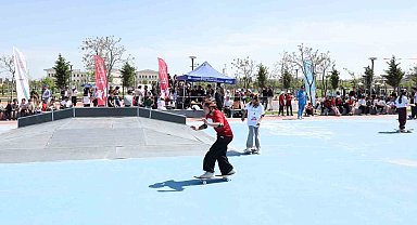 Eyyübiye'de kaykay turnuvası