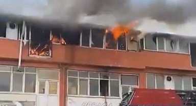 Gaziantep'te ayakkabı imalathanesinde korkutan yangın