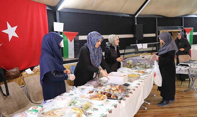 Gazze'ye umut için Oltu'da hayır çarşısı