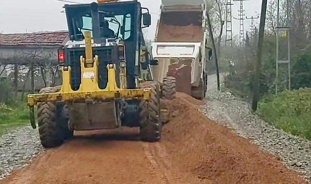 Gerze grup yolları modernize ediliyor