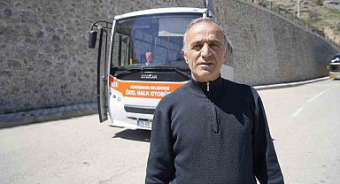 Gümüşhane'de fenalaşan yolcu hastaneye dolmuşla yetiştirildi