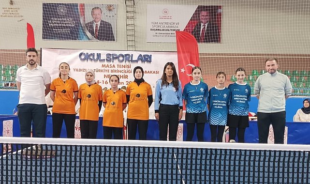 Horasan masa tenisinde Türkiye dokuzuncusu oldu