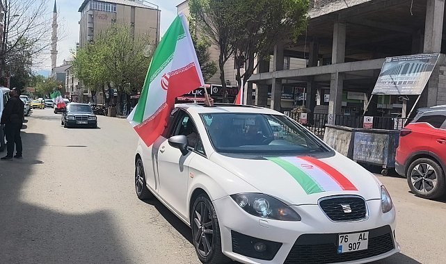 Iğdır'da 500 araçlık konvoyla "Zalimin Karşısındayız" mesajı