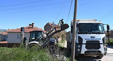 İnönü Belediyesi'nin yol çalışmaları aralıksız sürüyor