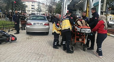Isparta'da otomobil ile motosiklet çarpıştı: 2 yaralı