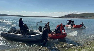 İvriz Baraj Gölü'nde gerçeğini aratmayan tatbikat