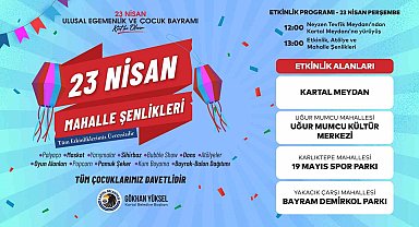 Kartal'da Milli Egemenlik Gururu ve Çocuk Bayramı büyük bir coşkuyla kutlanacak