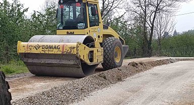 Kaynaşlı'da grup yolu yenileniyor