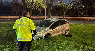 Kayseri'de kaza yapan sürücü otomobilini bırakıp kaçtı