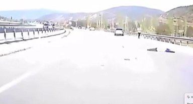 Kazada hayatını kaybeden motosiklet sürücüsünün son görüntüleri ortaya çıktı