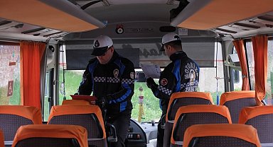 Kırklareli'de okul servislerine yönelik denetim