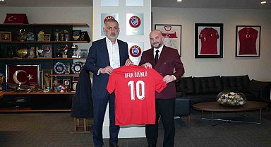 Kırkpınar Ağası Özünlü, Başkan Hacıosmanoğlu ve Başkan Vekili Otyakmaz'ı ziyaret etti