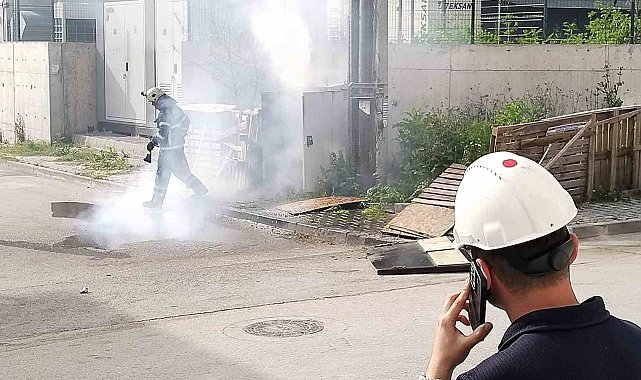 Körfez'de trafo yangını paniğe neden oldu